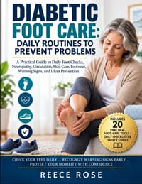 Diabetic Foot Care: DAILY ROUTINES TO PREVENT PROBLEMS: A Practical Guide to Daily Foot Checks, Neuropathy, Circulation, Skin Care, Footwear, Warning cover