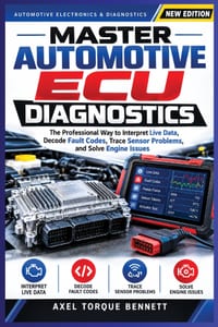 Master Automotive ECU Diagnostics: The Professional Way Interpret Live Data, Decode Fault Codes, Trace Sensor Problems, and Solve Engine Issues cover