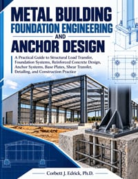 Metal Building Foundation Engineering and Anchor Design: A Practical Guide to Structural Load Transfer, Foundation Systems, Reinforced Concrete Design cover