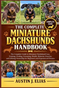The Complete Miniature Dachshunds Handbook: The Complete Guide to Miniature Dachshund Care, Training, Feeding, Grooming, Health, Behavior, Exercise, a cover