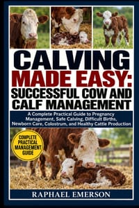 Calving Made Easy: SUCCESSFUL COW AND CALF MANAGEMENT: A Complete Practical Guide to Pregnancy Management, Safe Calving, Difficult Births, Newborn Car cover