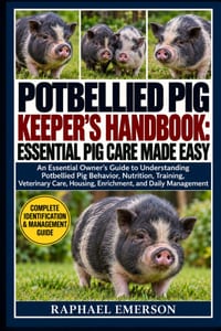 Potbellied Pig Keeper's Handbook: ESSENTIAL PIG CARE MADE EASY: An Essential Owner's Guide to Understanding Potbellied Pig Behavior, Nutrition, Traini cover