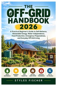 The Off-Grid Handbook 2026: A Practical Beginner's Guide to Self-Reliance, Renewable Energy, Water Independence, Food Production, Emergency Preparedne cover