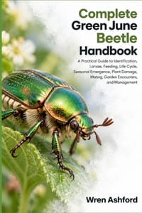 Complete Green June Beetle Handbook: A Practical Guide to Identification, Larvae, Feeding, Life Cycle, Seasonal Emergence, Plant Damage, Mating, Garde cover