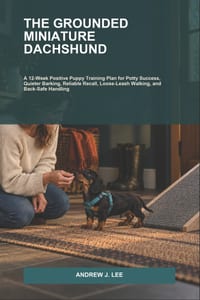 The Grounded Miniature Dachshund: A 12-Week Positive Puppy Training Plan for Potty Success, Quieter Barking, Reliable Recall, Loose-Leash Walking, and cover
