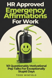 HR Approved Emergency Affirmations For Work: 101 Questionably Motivational Pep Talks For Exceptionally Stupid Days cover