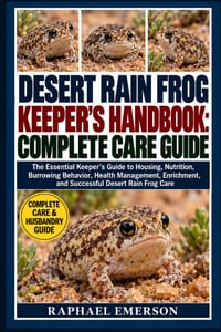 Desert Rain Frog Keeper's Handbook: COMPLETE CARE GUIDE: The Essential Keeper's Guide to Housing, Nutrition, Burrowing Behavior, Health Management, En cover
