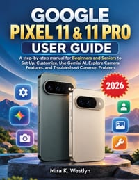 Google Pixel 11 & 11 Pro User Guide: A step-by-step manual for Beginners and Seniors to Set Up, Customize, Use Gemini AI, Explore Camera Features, and cover