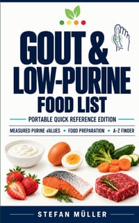 Gout & Low Purine Food List: The Fast, Serving-Based Food List for Lower Purines, Smarter Portions, and Better Gout Control cover