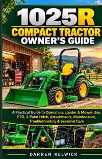 1025r Compact Tractor Owner's Guide: A Practical Guide to Operation, Loader & Mower Use, PTO, 3-Point Hitch, Attachments, Maintenance, Troubleshooting cover