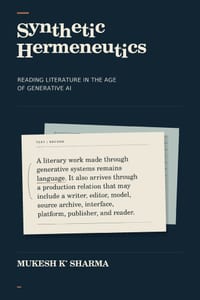 Synthetic Hermeneutics: Reading Literature in the Age of Generative AI cover