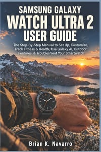 Samsung Galaxy Watch Ultra 2 User Guide: The Step-By-Step Manual To Setup, Customize, Track Fitness & Health, Use Galaxy Ai, Outdoor Features, & Troub cover