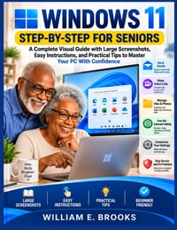 Windows 11 Step-By-Step for Seniors: A Complete Visual Guide with Large Screenshots, Easy Instructions, and Practical Tips to Master Your PC With Conf cover