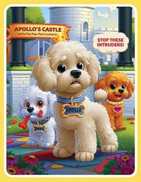 Apollo's Castle and the Two Pups Who Crashed It: Children's Book For Dog Lovers / The Tale of a King, a Mouse, and a Whirlwind / A Touching Story Abou cover