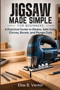 Jigsaw Made Simple for Beginners: A Practical Guide to Blades, Safe Cuts, Curves, Bevels, and Plunge Cuts cover