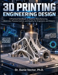 3D Printing Engineering Design: A Practical Handbook of Additive Manufacturing, Materials, Process Control, and Quality for Engineers and Makers cover