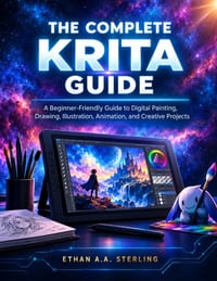 The Complete Krita Guide: A Beginner-Friendly Guide to Digital Painting, Drawing, Illustration, Animation, and Creative Projects cover