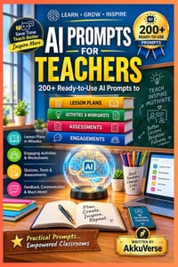AI Prompts for Teachers - Teacher Edition 200+ Ready-to-Use Prompts: Save Time. Teach Better. Inspire More. cover