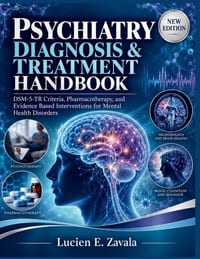 Psychiatry Diagnosis & Treatment Handbook: DSM-5-TR Criteria, Pharmacotherapy, and Evidence- Based Interventions for Mental Health Disorders cover