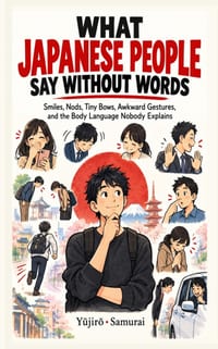 What Japanese People Say Without Words: Smiles, Nods, Tiny Bows, Awkward Gestures, and the Body Language Nobody Explains cover