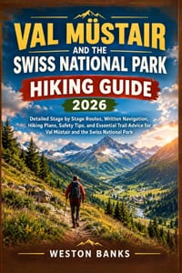 Val Müstair and the Swiss National Park HIKING GUIDE 2026: Detailed Stage by Stage Routes, Written Navigation, Hiking Plans, Safety Tips, and Essentia cover