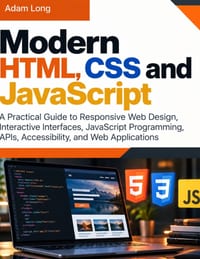 Modern HTML, CSS and JavaScript: A Practical Guide to Responsive Web Design, Interactive Interfaces, JavaScript Programming, APIs, Accessibility, and cover