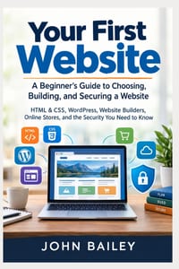 Your First Website: A Beginner's Guide to Choosing, Building, and Securing a Website cover