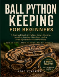 Ball Python Keeping for Beginners: A Practical Guide to Habitat Setup, Heating, Humidity, Feeding, Handling, Health, and Responsible Snake Ownership cover