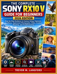 The Complete Sony Rx10 V Guide for Beginners 2026 Edition: Step-by-Step Guidance to Camera Setup, Exposure, Autofocus, Superzoom Photography, Video, C cover