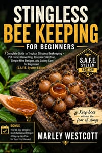 Stingless Bee Keeping for Beginners: A Complete Guide to Tropical Stingless Beekeeping - Pot Honey Harvesting, Propolis Collection, Simple Hive Design cover