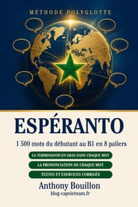 Espéranto - Méthode polyglotte: 1 500 mots du débutant au B1 en 8 paliers cover
