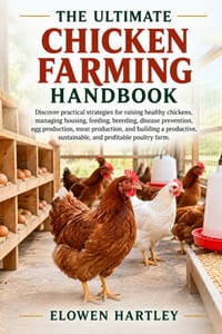 The Ultimate Chicken Farming Handbook: Discover practical strategies for raising healthy chickens, managing housing, feeding, breeding, disease preven cover