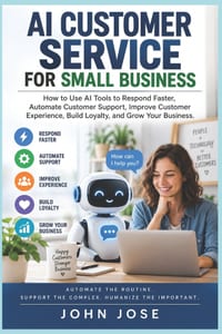 AI Customer Service for Small Business: How to Use AI Tools to Respond Faster, Automate Customer Support, Improve Customer Experience, Build Loyalty, cover