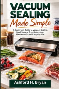Vacuum Sealing Made Simple: A Beginner's Guide to Vacuum Sealing, Food Storage, Troubleshooting, Maintenance, and Everyday Use cover