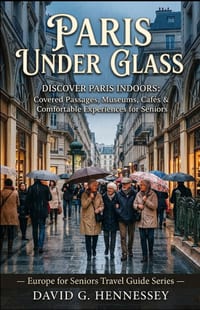 Paris Under Glass: DISCOVER PARIS INDOORS: Covered Passages, Museums, Cafes & Comfortable Experiences for Seniors cover