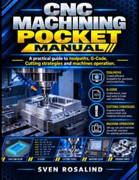 CNC Machining Pocket Manual: A practical guide to toolpaths, G-Code, Cutting strategies and machines operation. cover