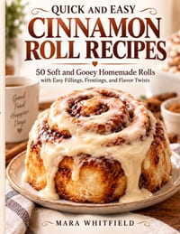 Quick and Easy Cinnamon Roll Recipes: 50 Soft and Gooey Homemade Rolls with Easy Fillings, Frostings, and Flavor Twists cover