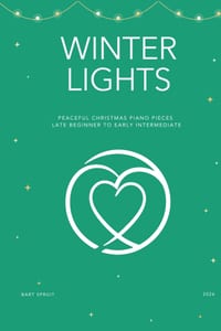 Winter Lights: 15 Christmas Piano Pieces (Printed Edition) cover