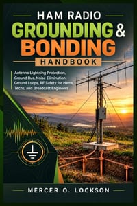 Ham Radio Grounding & Bonding Handbook: Antenna Lightning Protection, Ground Bus, Noise Elimination, Ground Loops, RF Safety for Hams, Techs, and Broa cover