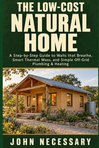 The Low-Cost Natural Home: A Step-by-Step Guide to Walls that Breathe, Smart Thermal Mass, and Simple Off-Grid Plumbing & Heating. cover