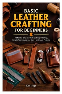 Basic Leather Crafting for Beginners: A Step-by-Step Guide to Cutting, Stitching, Simple Techniques, and Easy Handmade Projects cover