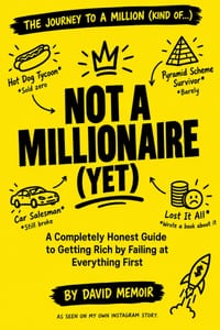 Not a Millionaire (Yet): A Completely Honest Guide to Getting Rich by Failing at Everything First cover