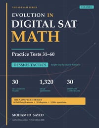 Evolution in Digital SAT Math: Volume 3: Practice Tests 31-60 cover