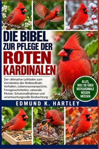Die Bibel Zur Pflege Der Roten Kardinalen: Der ultimative Leitfaden zum Verständnis des Rotkardinals: Verhalten, Lebensraumansprüche, Fressgewohnheite cover