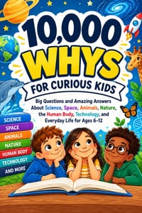 10,000 Whys for Curious Kids: Big Questions and Amazing Answers About Science, Space, Animals, Nature, the Human Body, Technology, and Everyday Life f cover