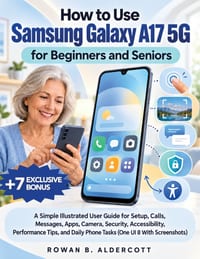 How to Use Samsung Galaxy A17 5G for Beginners and Seniors: A Simple Illustrated User Guide for Setup, Calls, Messages, Apps, Camera, Security, Access cover