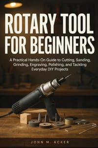 Rotary Tool for Beginners: A Practical Hands On Guide to Cutting, Sanding, Grinding, Engraving, Polishing, and Tackling Everyday DIY Projects cover