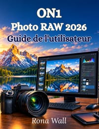 ON1 Photo RAW 2026 Guide de l'utilisateur: Un manuel complet, étape par étape, pour la retouche photo par IA. Traitement RAW, calques, masques et flux cover