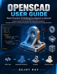 OpenSCAD User Guide: Master Parametric 3D Modeling from Beginner to Advanced: Create Accurate CAD Designs with Script-Based Geometry, Reusable Modules cover