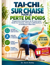 Tai-Chi Sur Chaise Pour La Perte De Poids: Programme Assis Doux De 28 Jours Pour Brûler Les Graisses, Stimuler Le Métabolisme et Améliorer Le Bien-Êtr cover